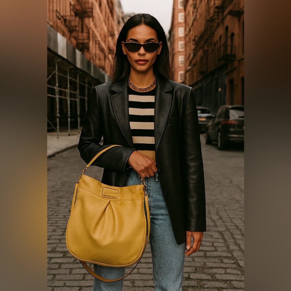 Marc Jacobs tan hobo top handle handbag